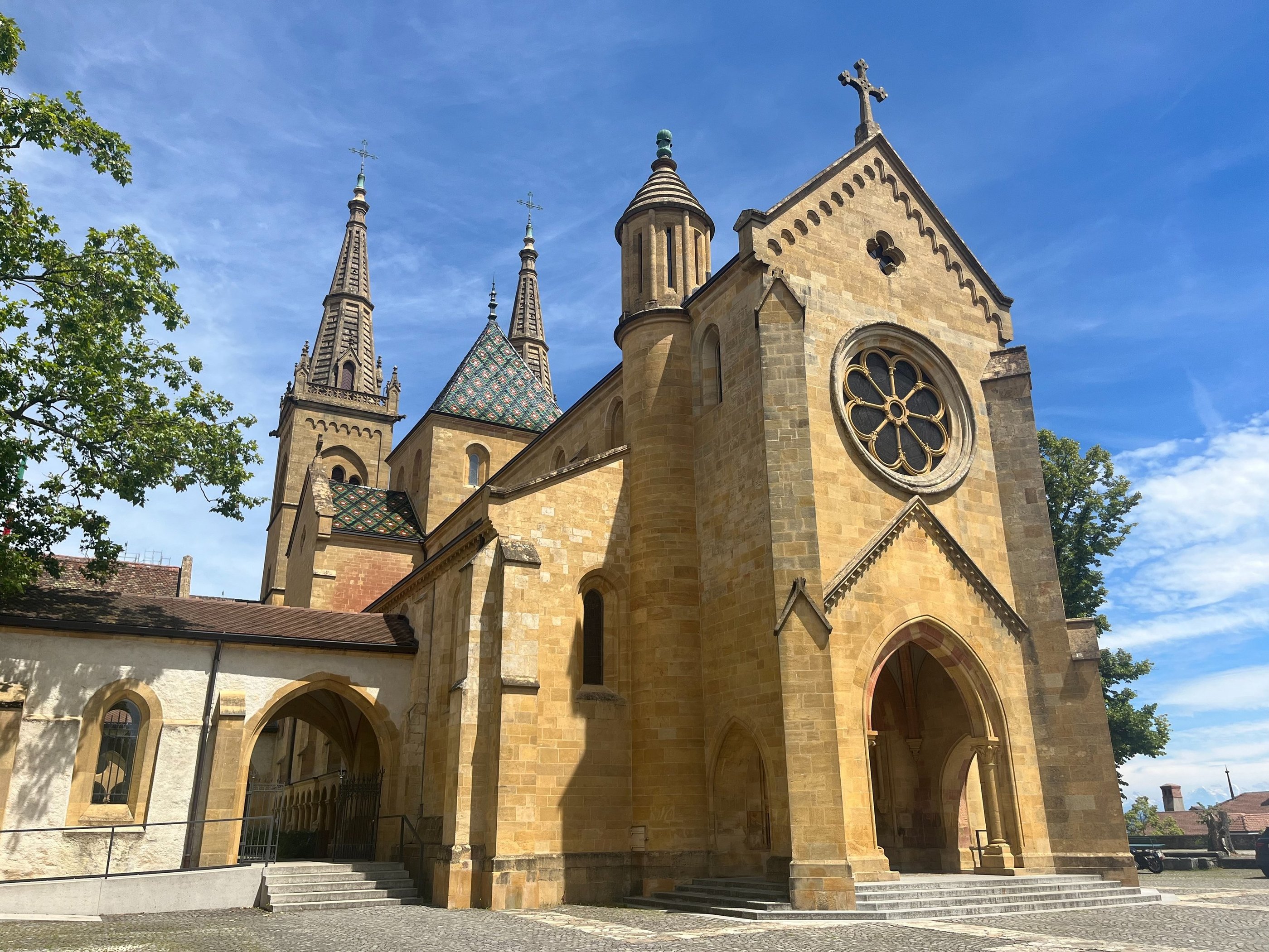 Collegiate Church of Notre Dame in Neuchâtel Switzerland