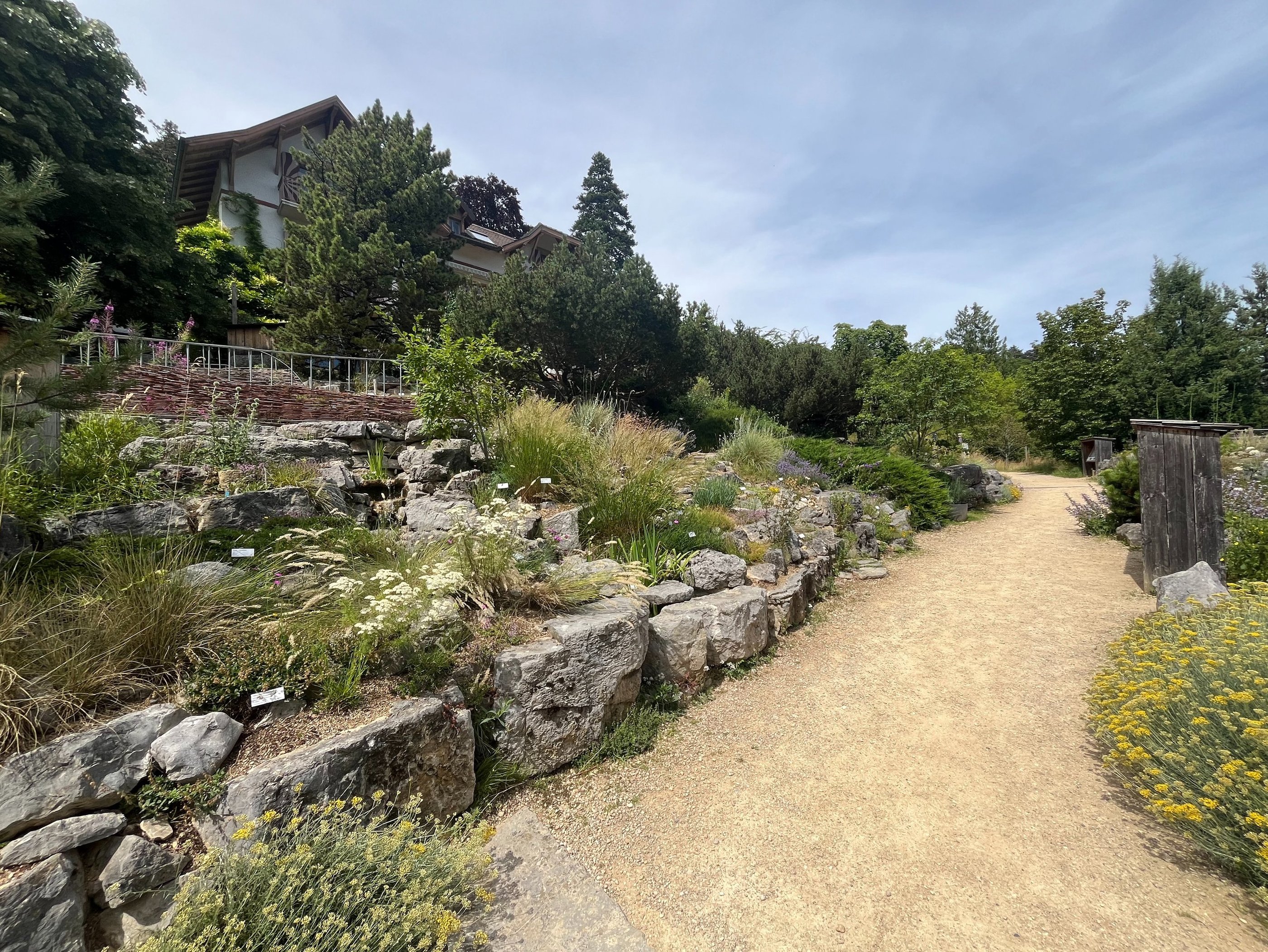 Botanical gardens in Neuchâtel Switzerland