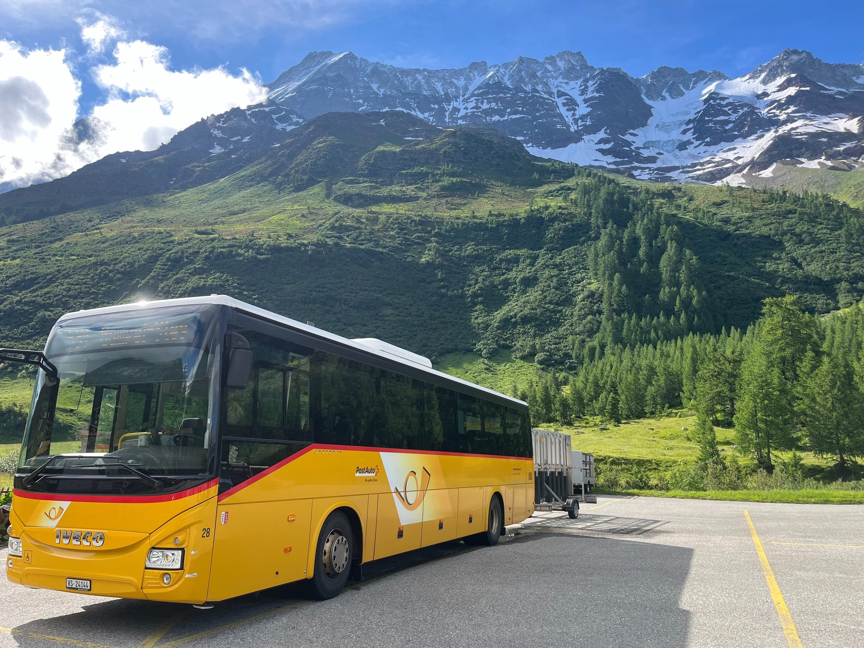 The PostAuto Bus at Fafleralp