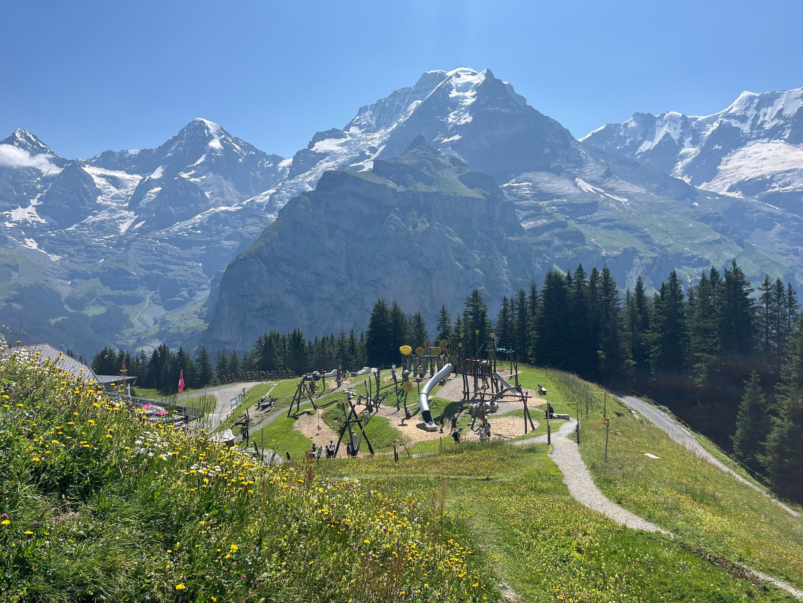 Looking down on Allmendhubel