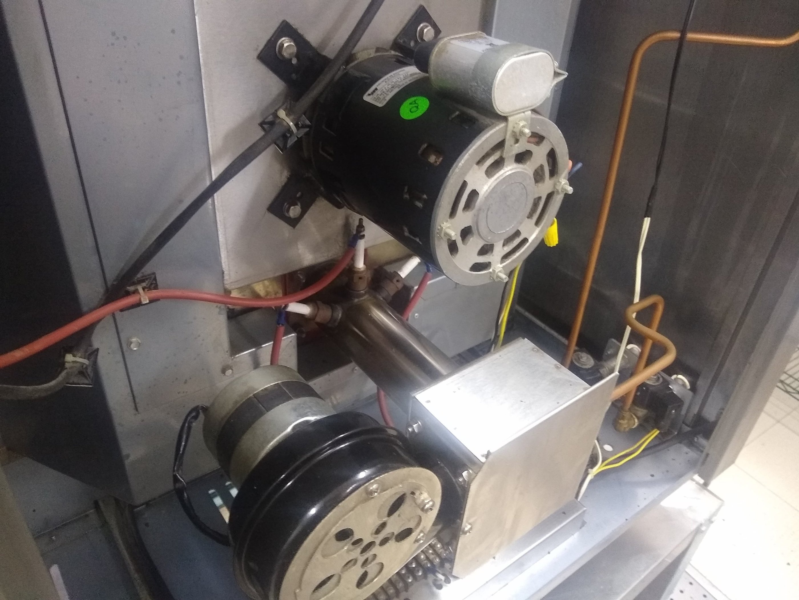 Motor limpio y engrasado