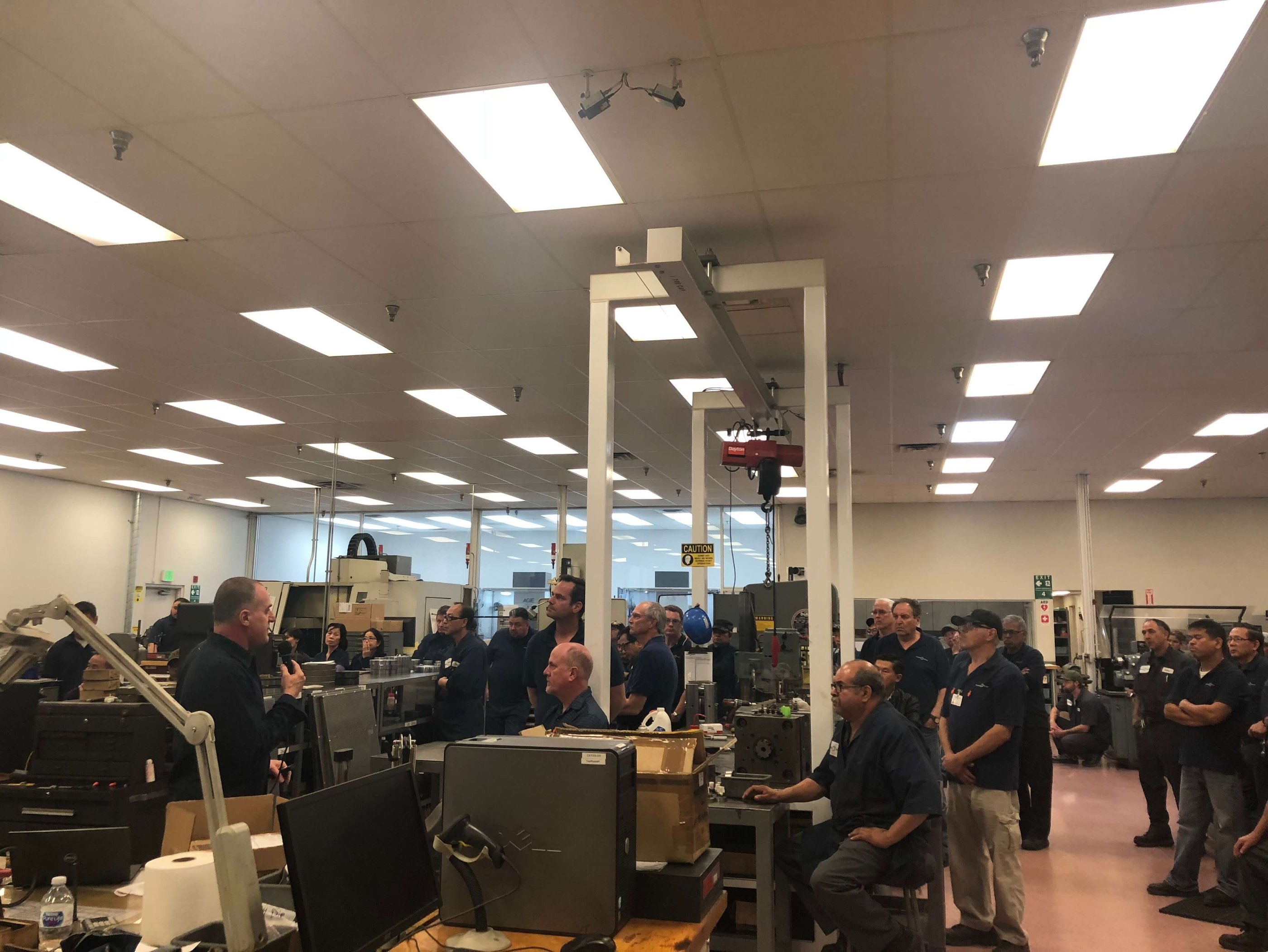 A Medicare1st advisor presents Medicare know-how to manufacturing employees and managers.