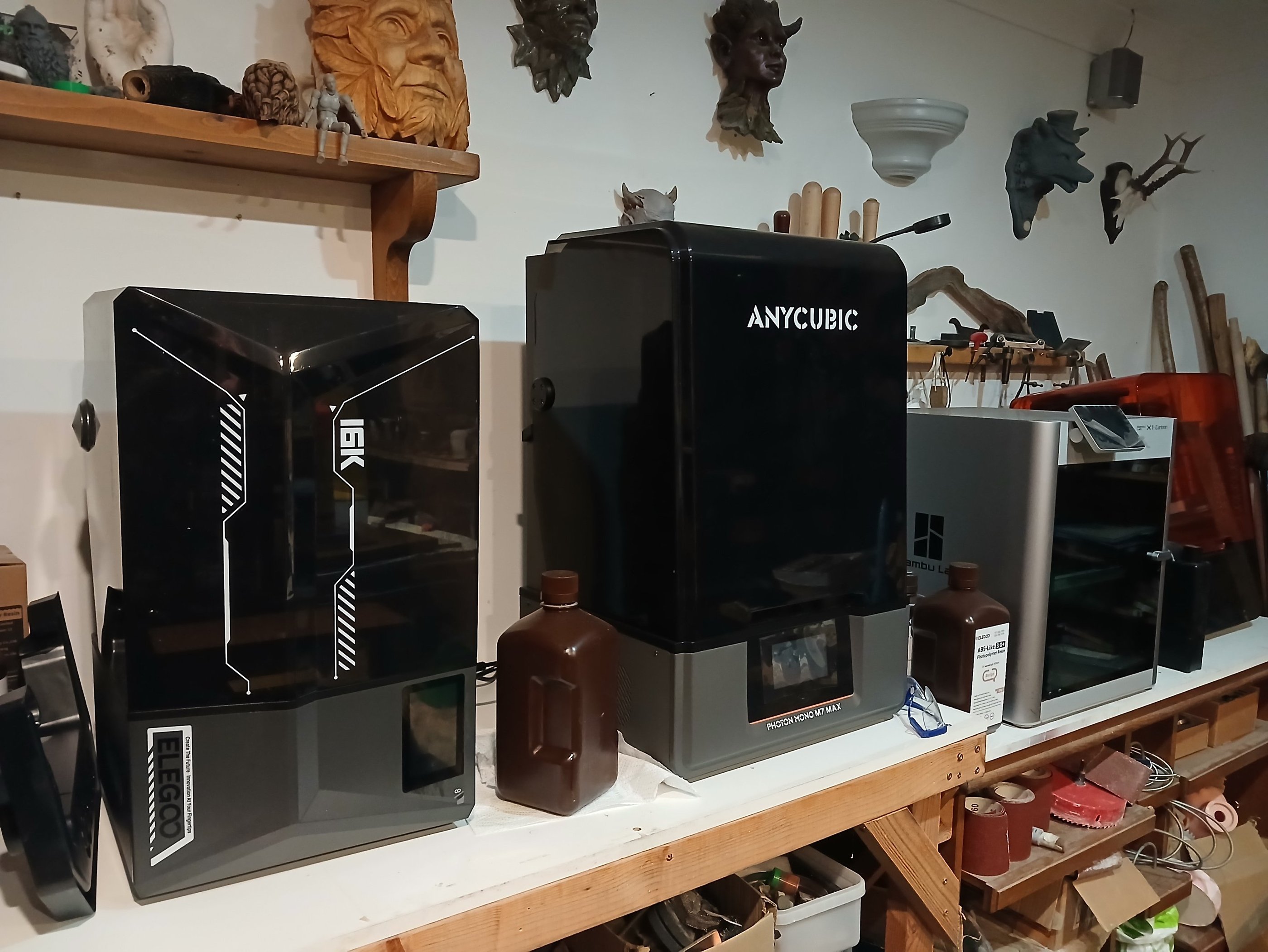 Hand-painted resin bust produced through custom 3D sculptural services