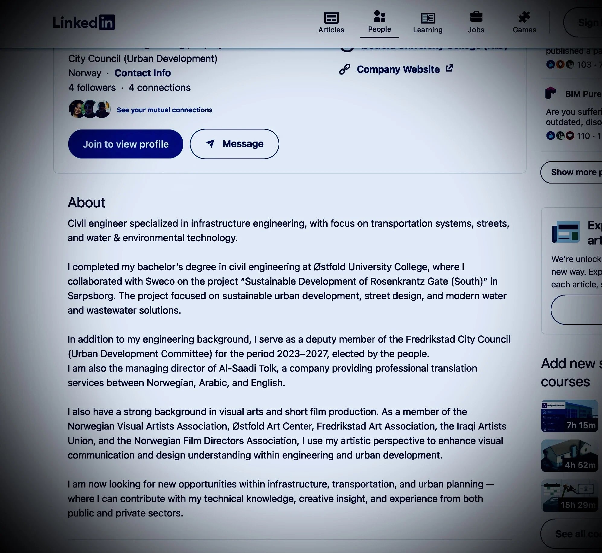 salah hassan al saadi Linkedin, Salah hassan al saadi, Hege Finsveen,