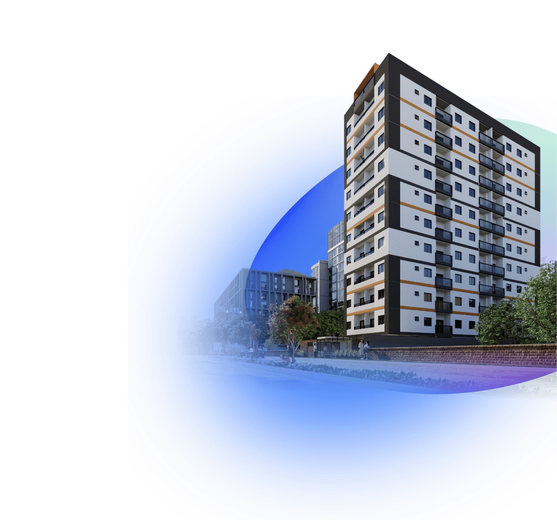 Imagem com um predio feito em maquete eletrônica 3D / Serviço da Light house