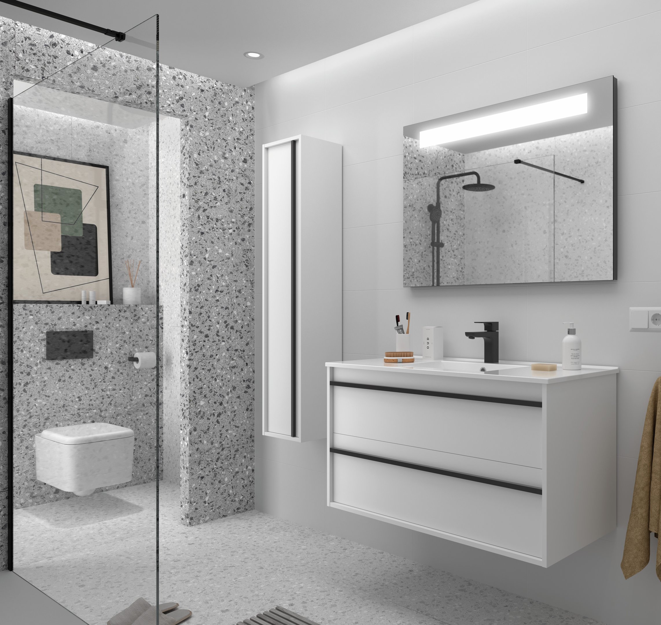 Salgar Attila White bathroom vanity