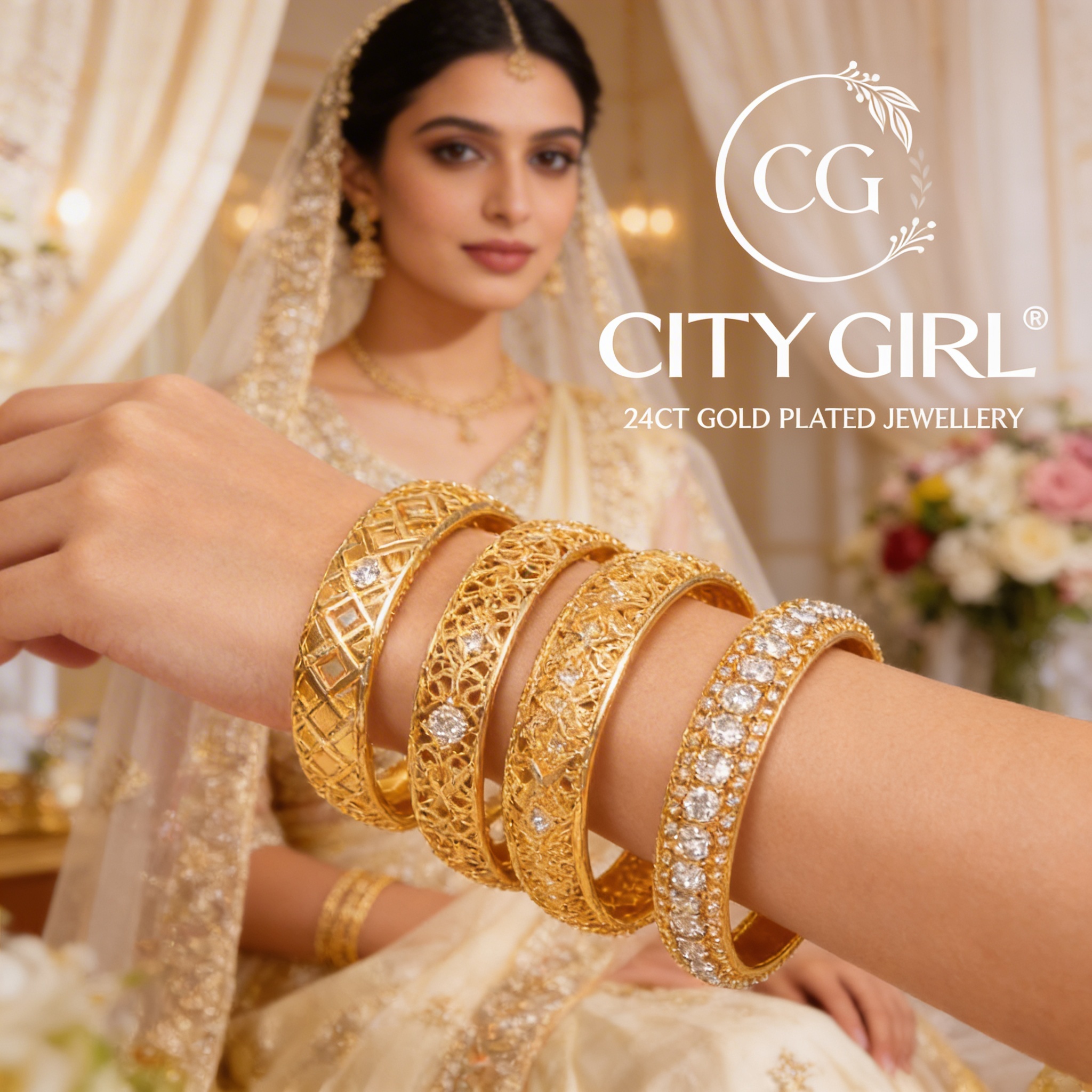 Statement imitation bangles — premium Bridal fashion jewellery India online