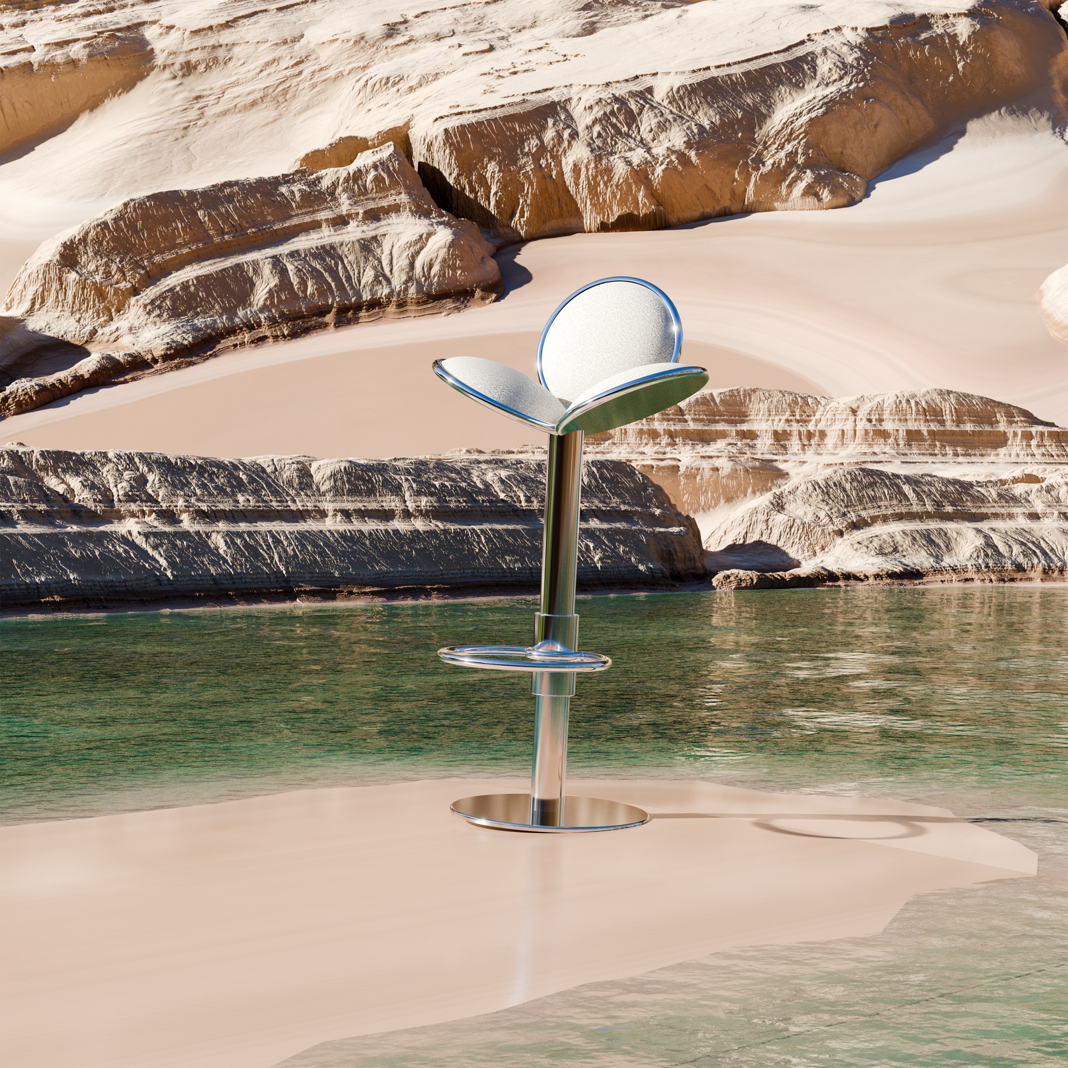 blossom bar stool modern seating design sculptural stool contemporary furniture luxury bar seating