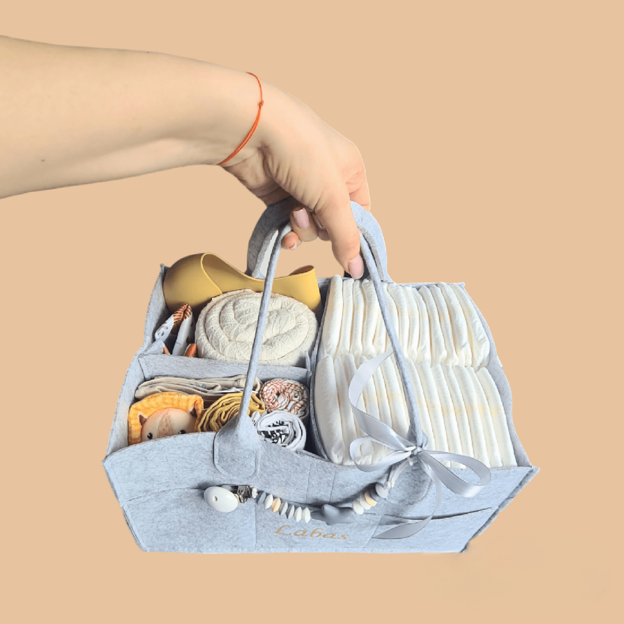 krepšelis kūdikiui ar būsimai mamytei dovana