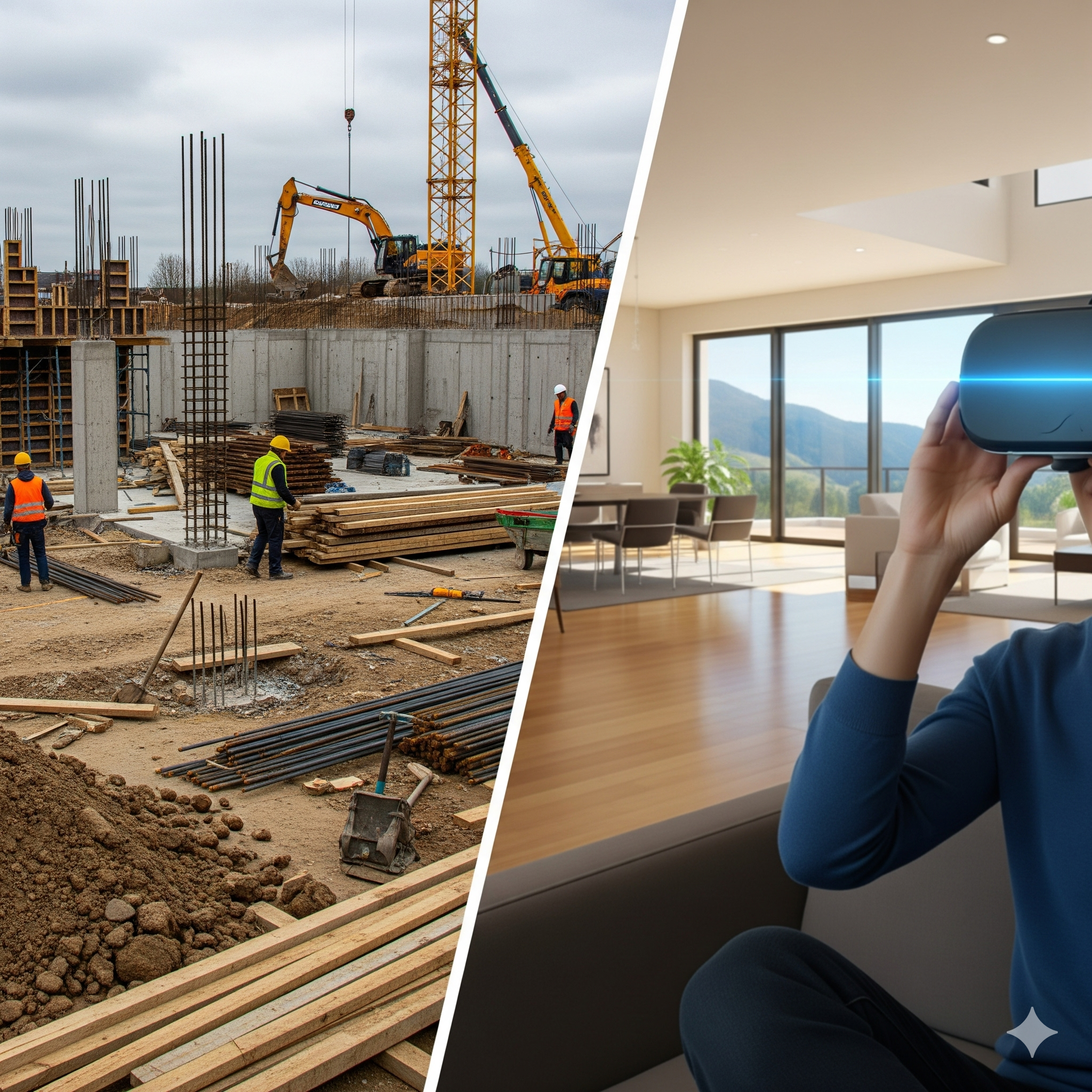 Side-by-side comparison image site mistakes vs actual design