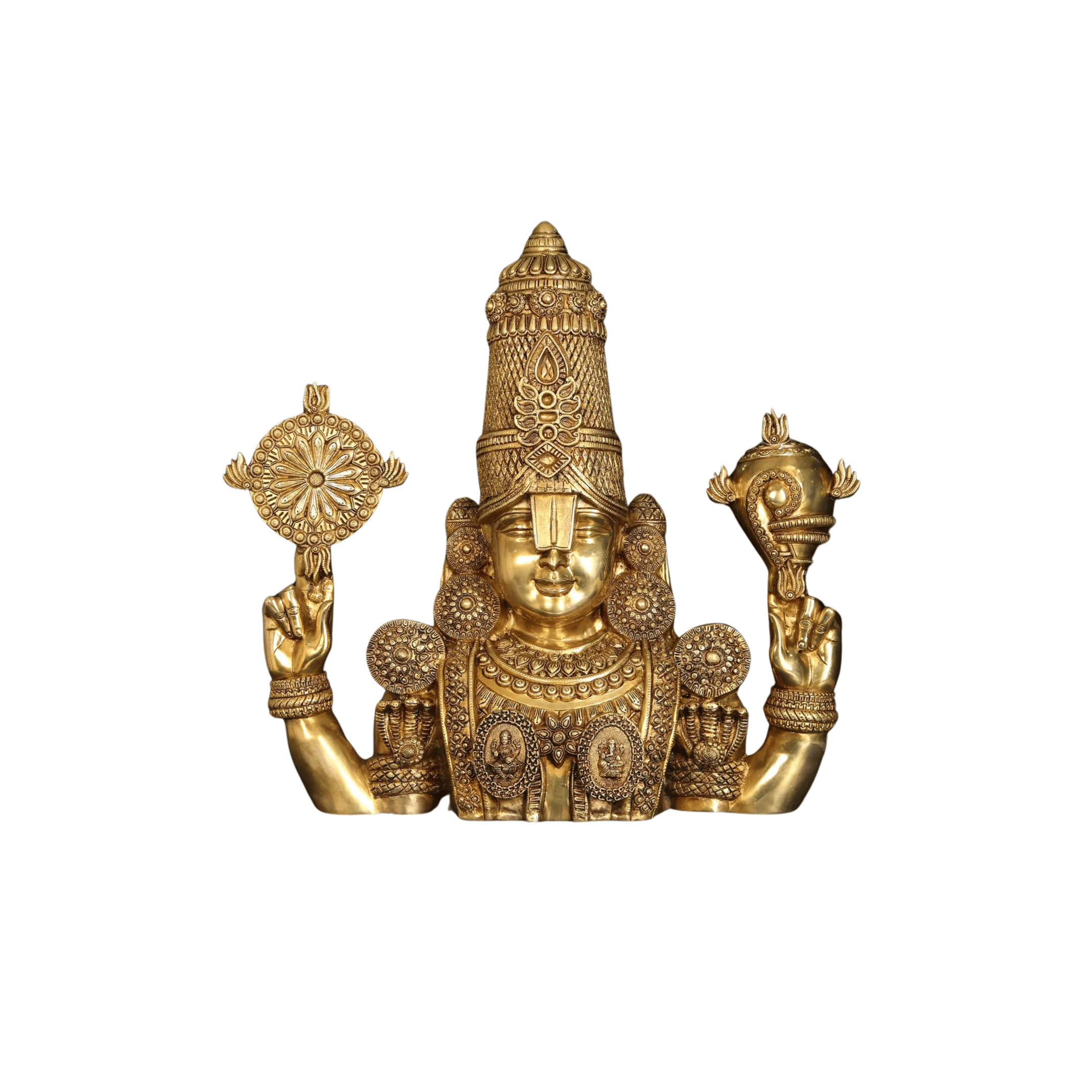 Indian Brass Venkateswara Sculpture