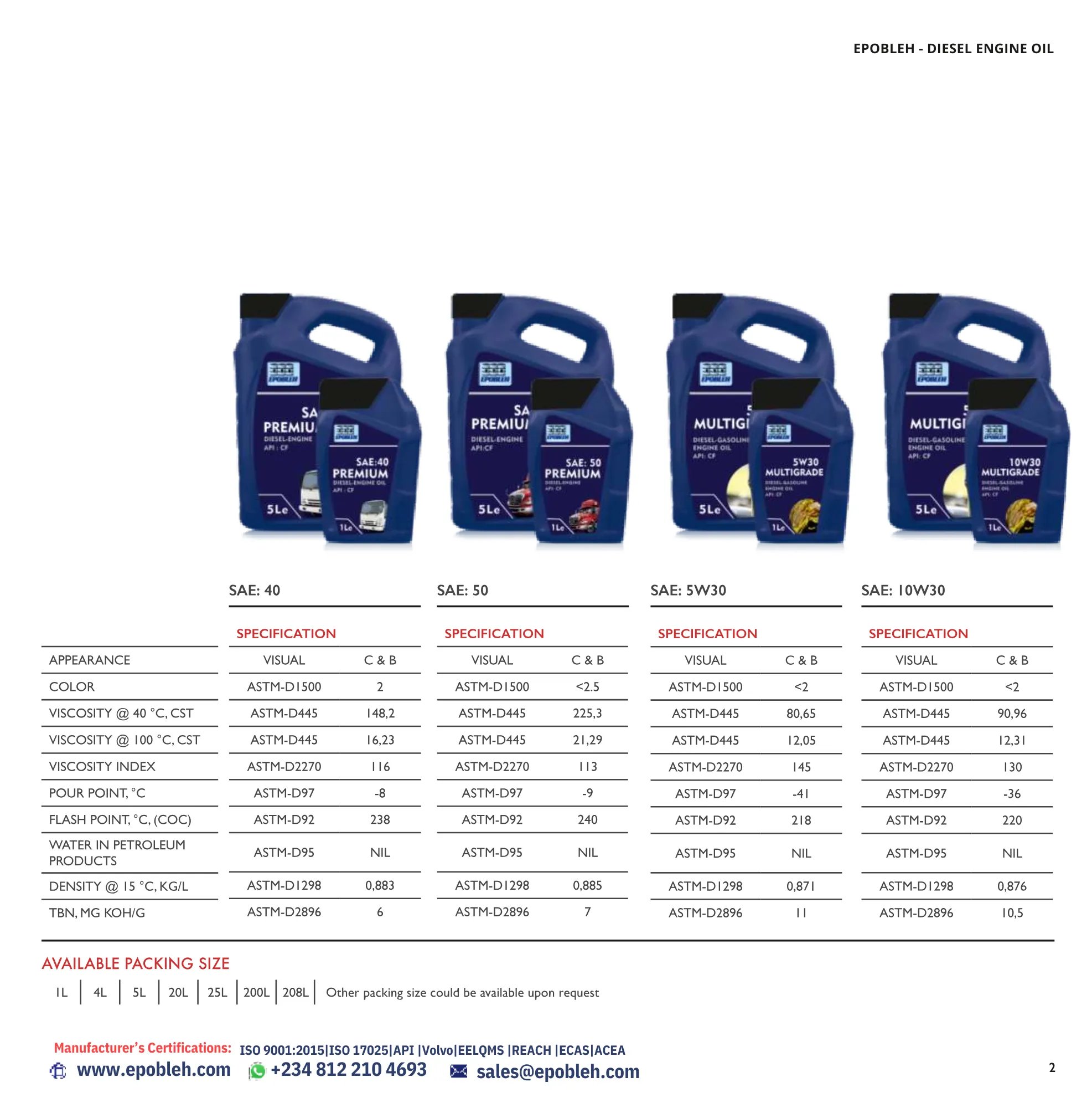 Best diesel engine oil in the UAE
