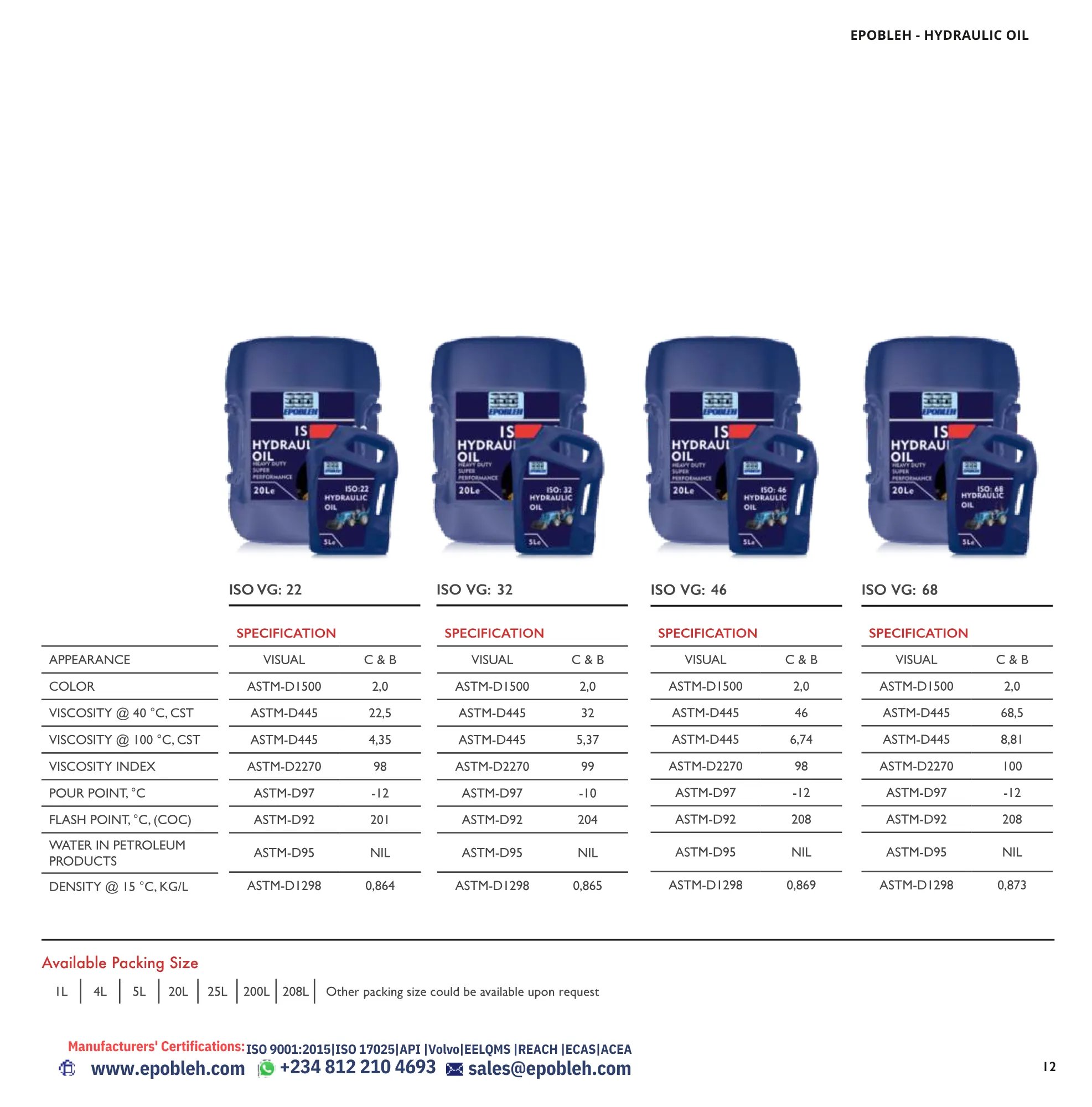 Hydraulic fluid wholesale in the UAE