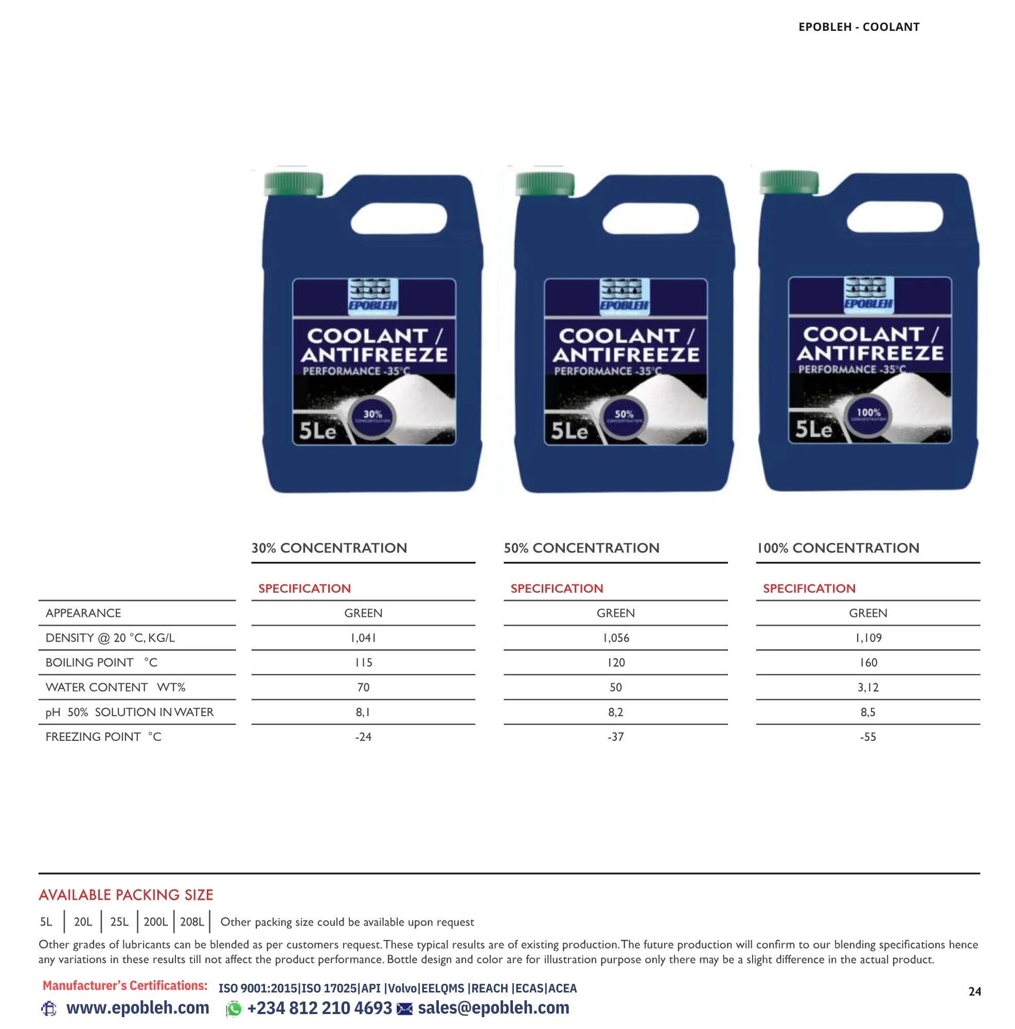 Coolant supplier and dealer in the UAE