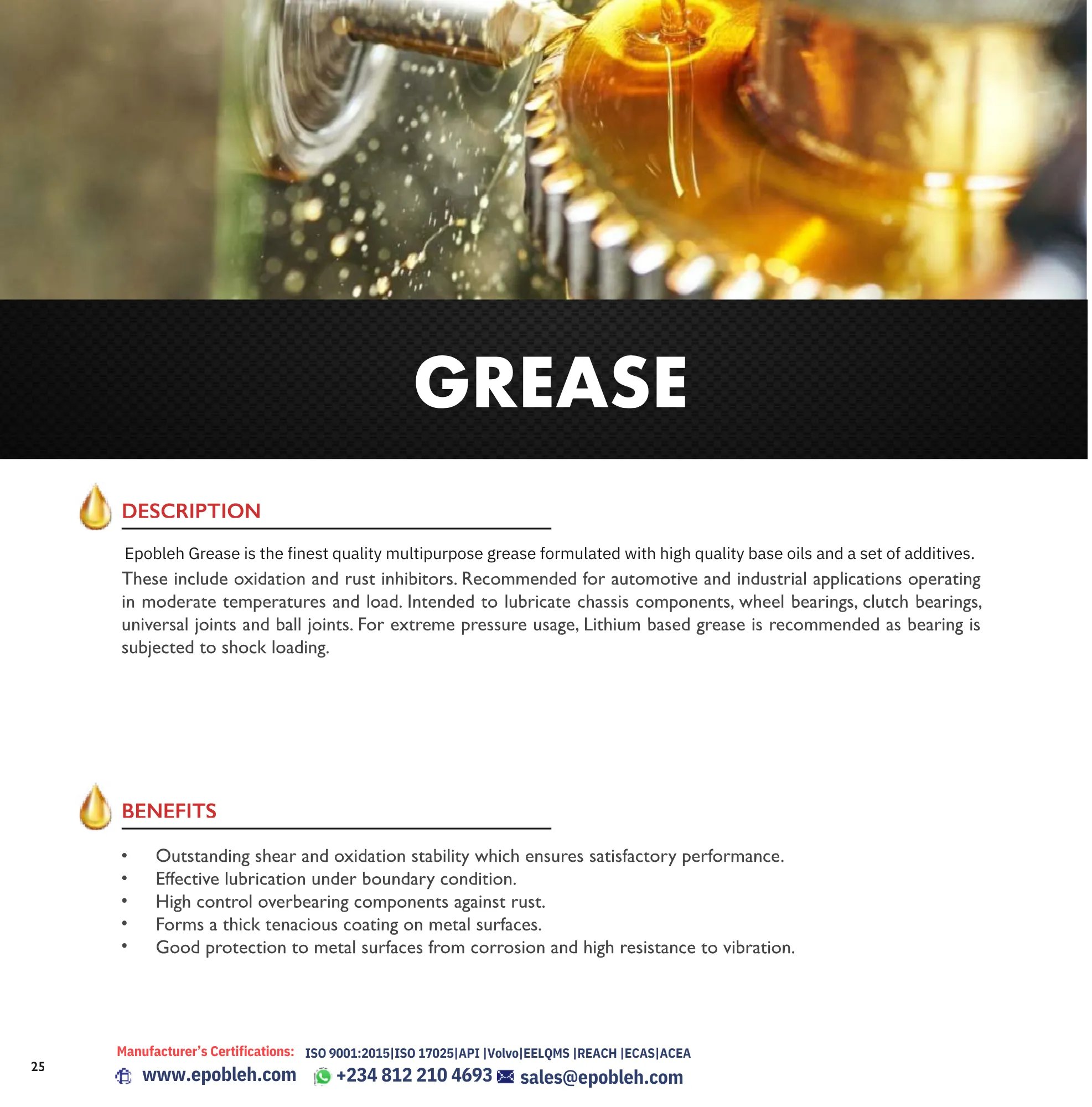 Best grease manufacturer in the UAE