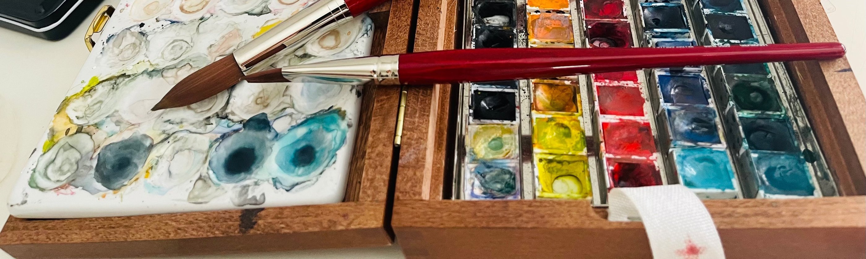 Aquarell Surkow Art Paul Surkow Malkasten