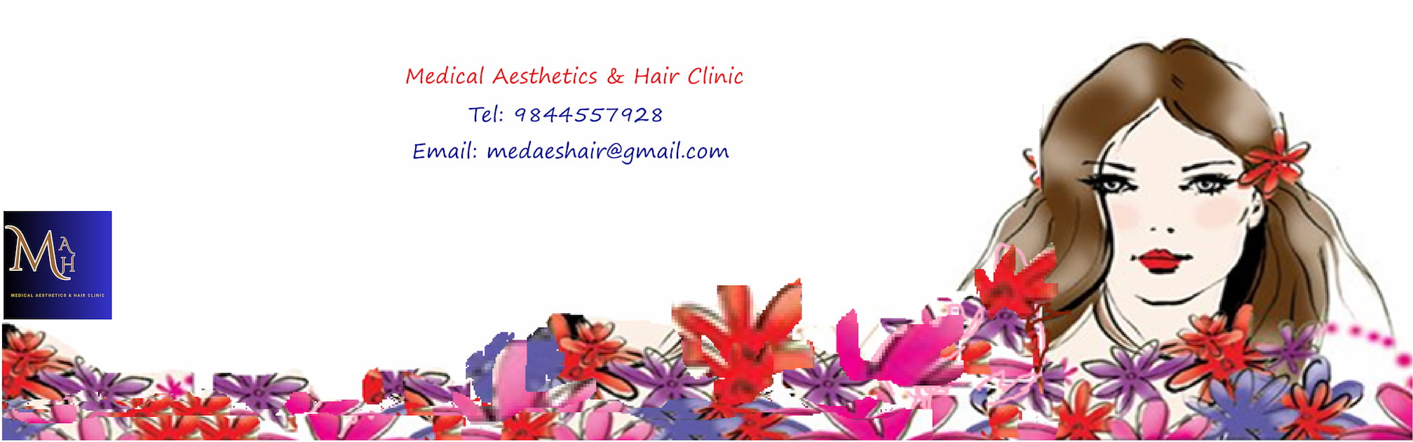 Aesthetic illustration for Medical Aesthetics & Hair Clinic, Delhi,.