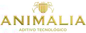logo dorado de animalia