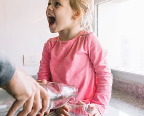 água pura para nossa família água sem resíduos quimicos