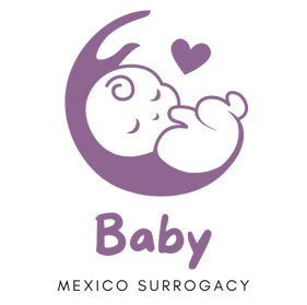 a baby mexico surrogacy in a crescent shaped baby shower