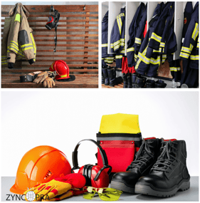 Protective fire gear including helmets, gloves, and suits for global fire safety – Zyncopra.