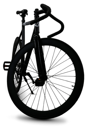 a black bicycle