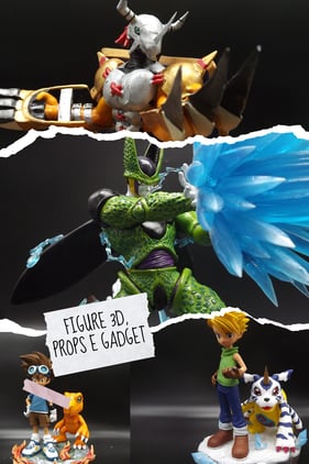 a series of four different types of action figures