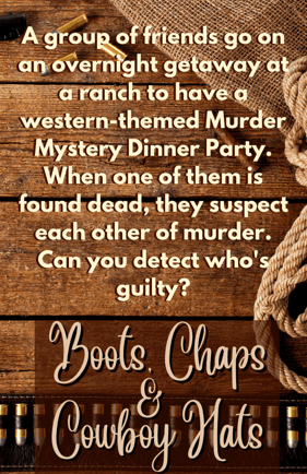 Western Themed Murder Mystery Box