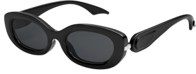 minimalistic retro small oval sunglasses