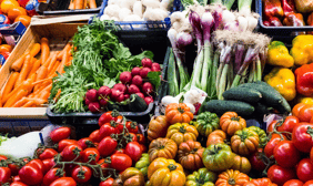 a variety of vegetables and fruits and vegetables