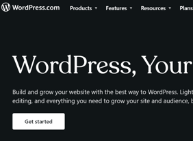 get started wordpress