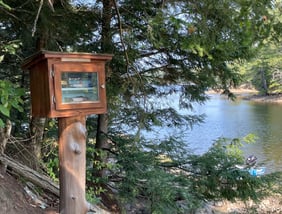 Little Free Library on a lake