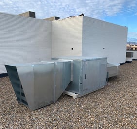 Sistema de ventilación en una azotea