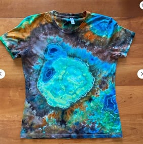 Yellowstone Tie Dye Handmade Tshirt Yellowstone Geode Tie Dye 100% Soft Cotton