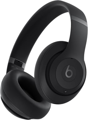 a pair of headphones with a black headphones