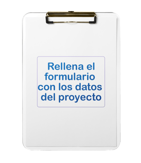 Rellena el formulario con datos de proyecto