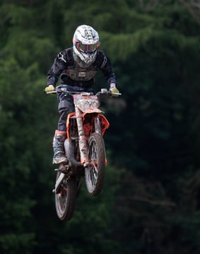 Motocross rider, Babel, North Wales, UK