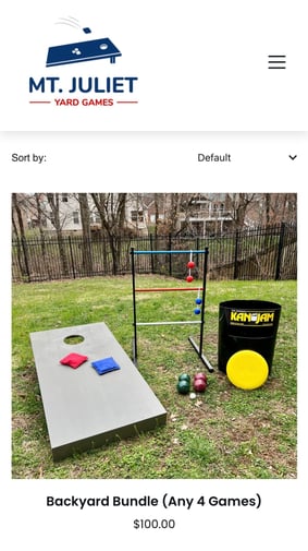 Mt. Juliet TN Outdoor Games Website Design