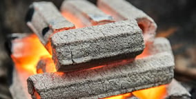 SAWDUST charcoal briquettes