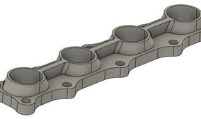  flansza kolektora do Mitsubishi Lancera skan 3D