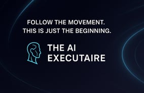 Illustration of AI Executaire digital assistant offering multilingual business strategy, marketing, and automation support.
