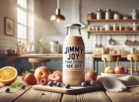 "Repas complets en poudre, barres et boissons Jimmy Joy avec réduction via parrainage et codes promo