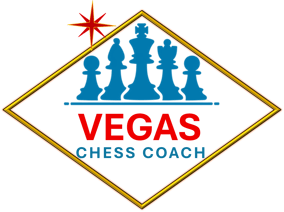 Official logo of the vegas chess coach business