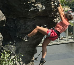 Laura Niepold Klettersteig Schäferwand Decin