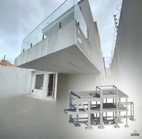 Projeto Estrutural Residência unifamiliar Alto Padrão, localizada em Pernambuco.
