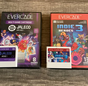 Evercade Jaleco and Indie 3 Cartridges