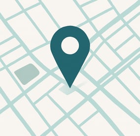 a map pinpoint map of a location in a location