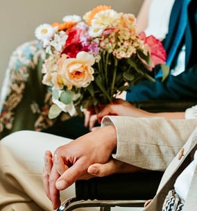 mariage bouquet de mariée amour couple