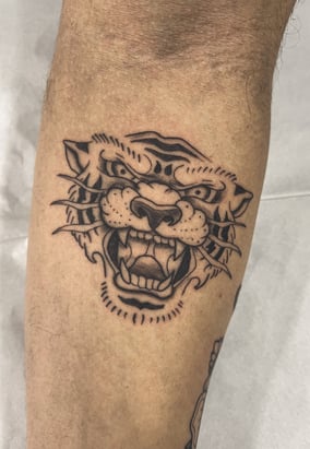 tatuagem tigre Old School