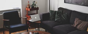 Bright living room with modern inventory